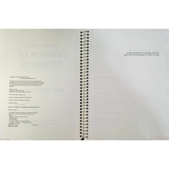 BASICS OF SINGING second edition by Jan Schmidt Music Book Spiral bound 370a - Picture 3 of 12
